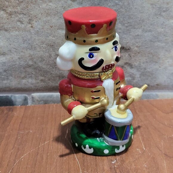 Porcelain Drummer Nutcracker Trinket Box - Picture 6 of 14